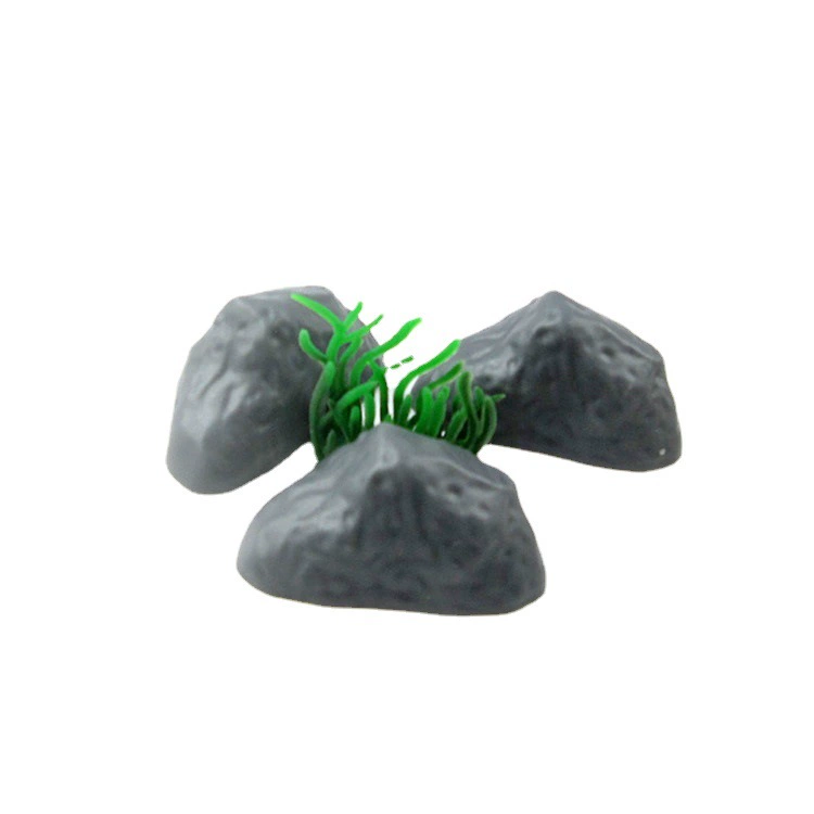 4,8 см пластиковая имитация каменная модель каменная игрушка украшение растение аксессуары для животных микро пейзаж каменная куча