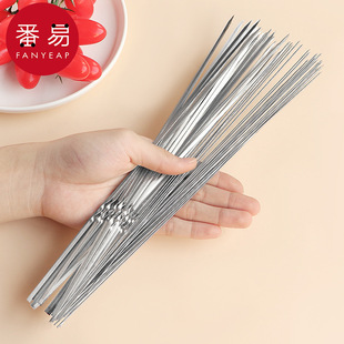 Free Shipping/Bbq Skewers C1V - Household Steel Skewers Accessories Round Skewers Barbecue Tools Stainless Steel