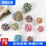 定制手工编织三股绳棉绳球