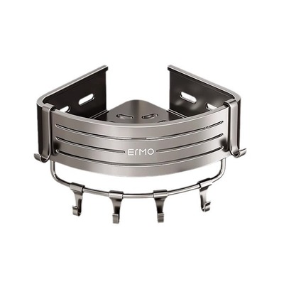 浴室置物架免打孔卫生间三角淋浴房厕所收纳壁挂式洗手间墙上架子