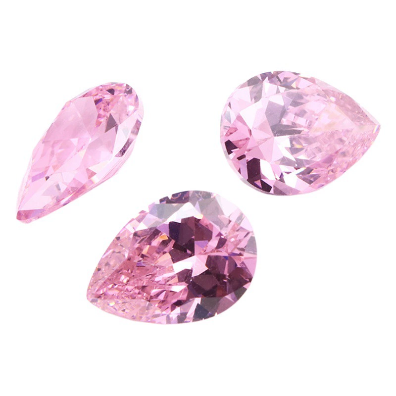 Учжоу Искусственный драгоценный камень цвет капли воды грушевидный циркон 2*3-15*20 кубический цирконий в наличии можно пробить