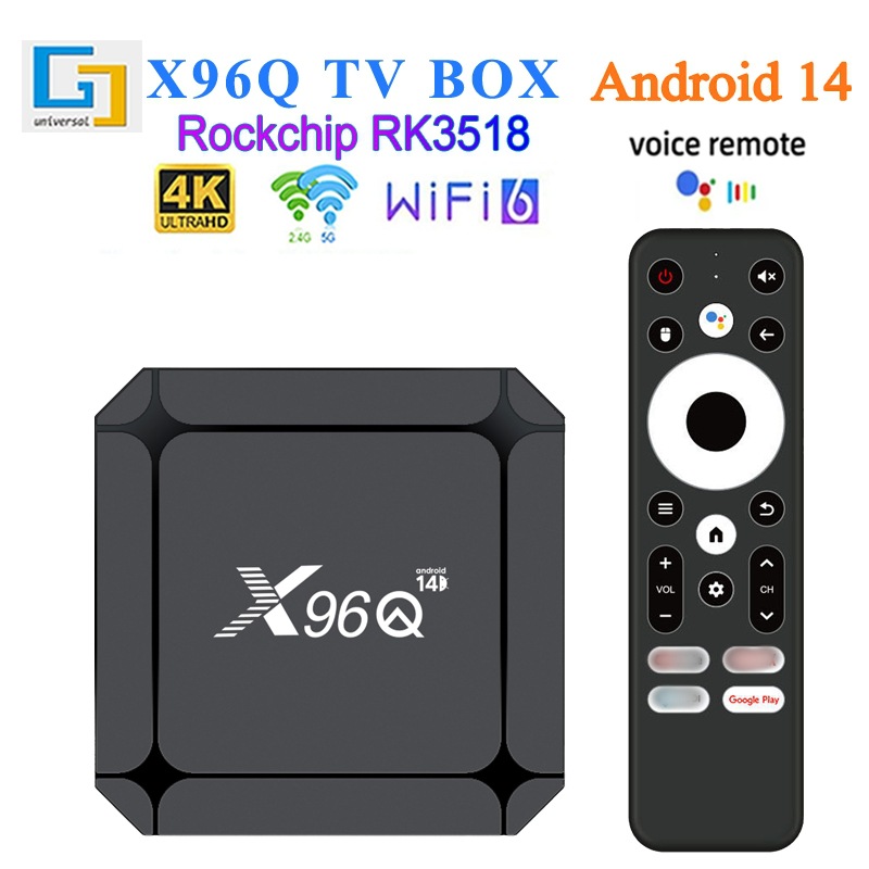 New X96Q Set-Top Box Rk3518 Android 14 Network Player Hd 4K Tv Box Cross-Border Wholesale