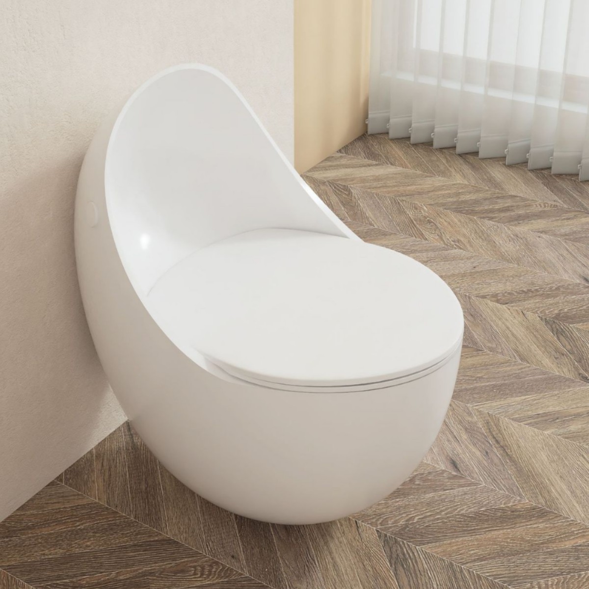 Inodoro de inodoro tipo huevo de hogar pequeño personalizado de nuevo estilo sifón desodorante hogar fábrica de inodoro ordinario al por mayor