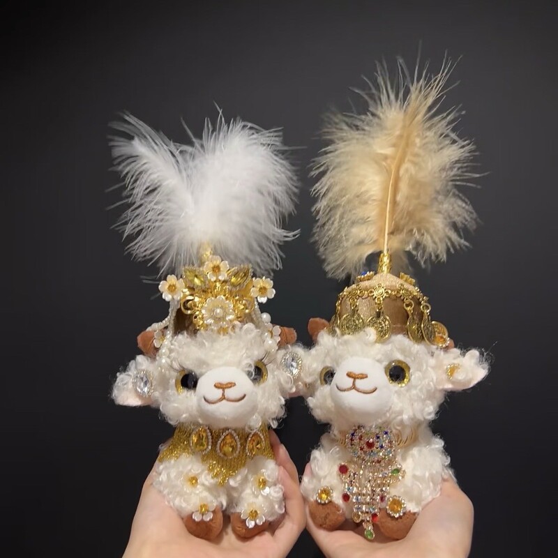 Xinjiang Little Sheep Bag Pendant, Jinquan Same Style Travel Souvenir, Ethnic Characteristic Cute Sheep Pendant Xinjiang Little Sheep Bag Pendant, Jinquan Same Style Travel Souvenir, Ethnic Characteristic Cute Sheep Pendant