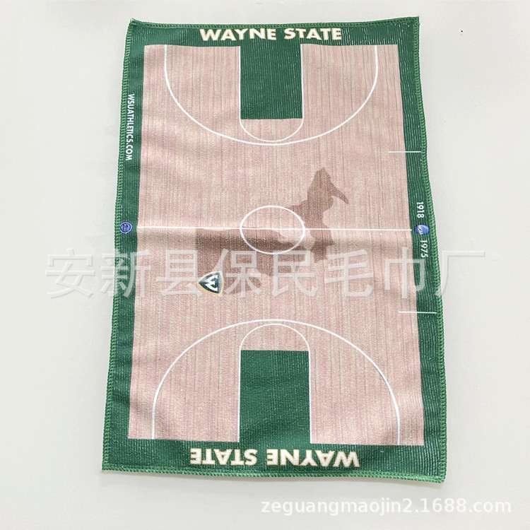 Rally Towel Customized Front and Back Logo Digital Printing Marathon Event Sports Sports Rally Towel