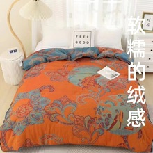 被子双层纯棉纱布单人150*200柔软亲肤加厚新款保暖春秋冬可用