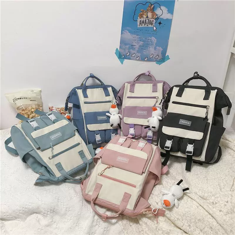 Handheld backpack, capacious laptop, brand shoulder bag for elementary school students, Korean style