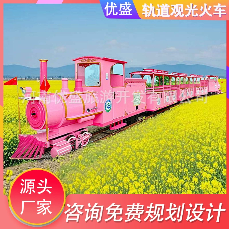 Живописная экскурсионная дорожка Небольшой поезд большой паровой паруса