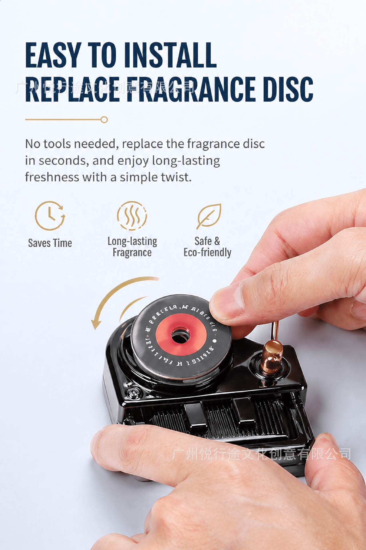 Cross-border best-selling car perfume, piano record player car air freshener, car air conditioning vent air freshener wholesale