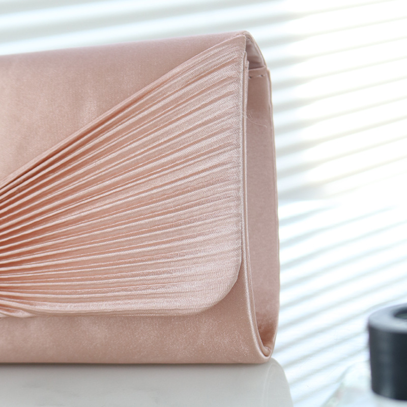 Poggyászok és táskák Divatos egyszerű keresztpántos táska Mindennapi megjelenésű kollokációs táska Poliészter masni Elegáns mágneses fényű kézitáska_voghion.com