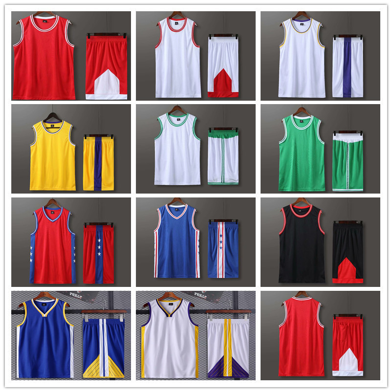 Adult Light Plate Bulls Lakers Warriors 76Ers Lakers Basketball Uniform Suit Training Game for Men, Women and Kidsren