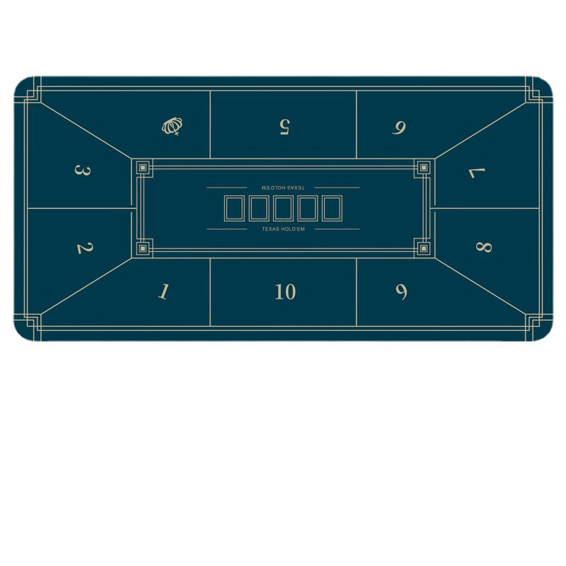 Square round table mat, rubber table entertainment playing cards