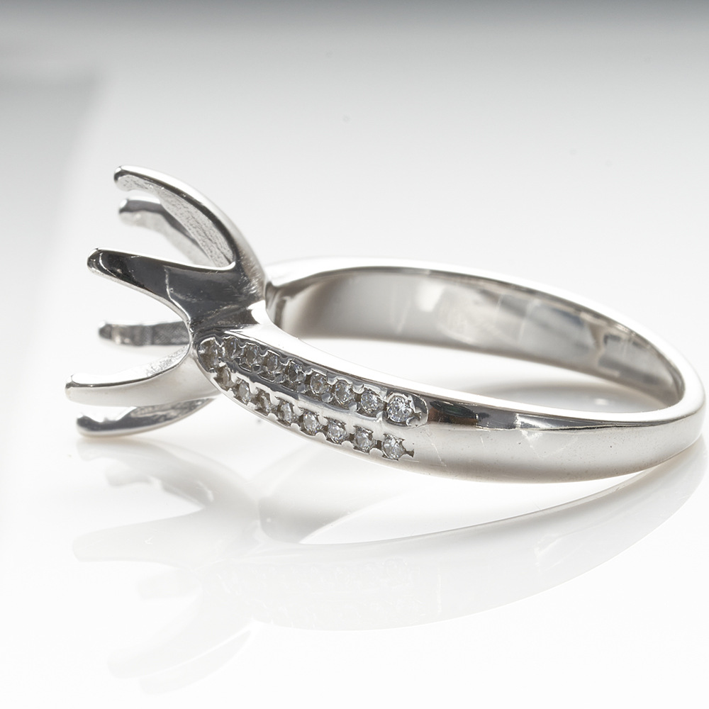 Anillo de piedra mozan DIY anillo de piedra mozan TK en vivo para 1 quilate de anillo de la reina de las estrellas