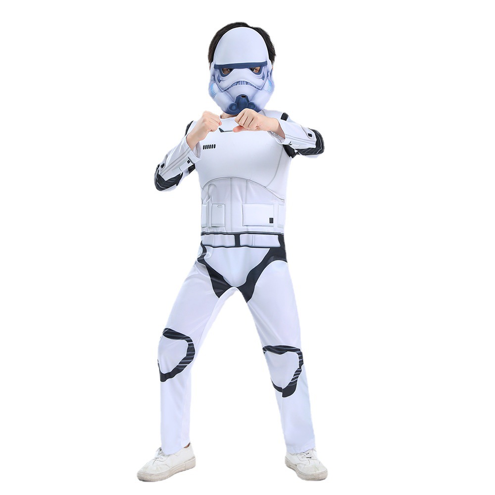 兒童白兵星球大戰電影人物Cos服萬聖節角色扮演服裝