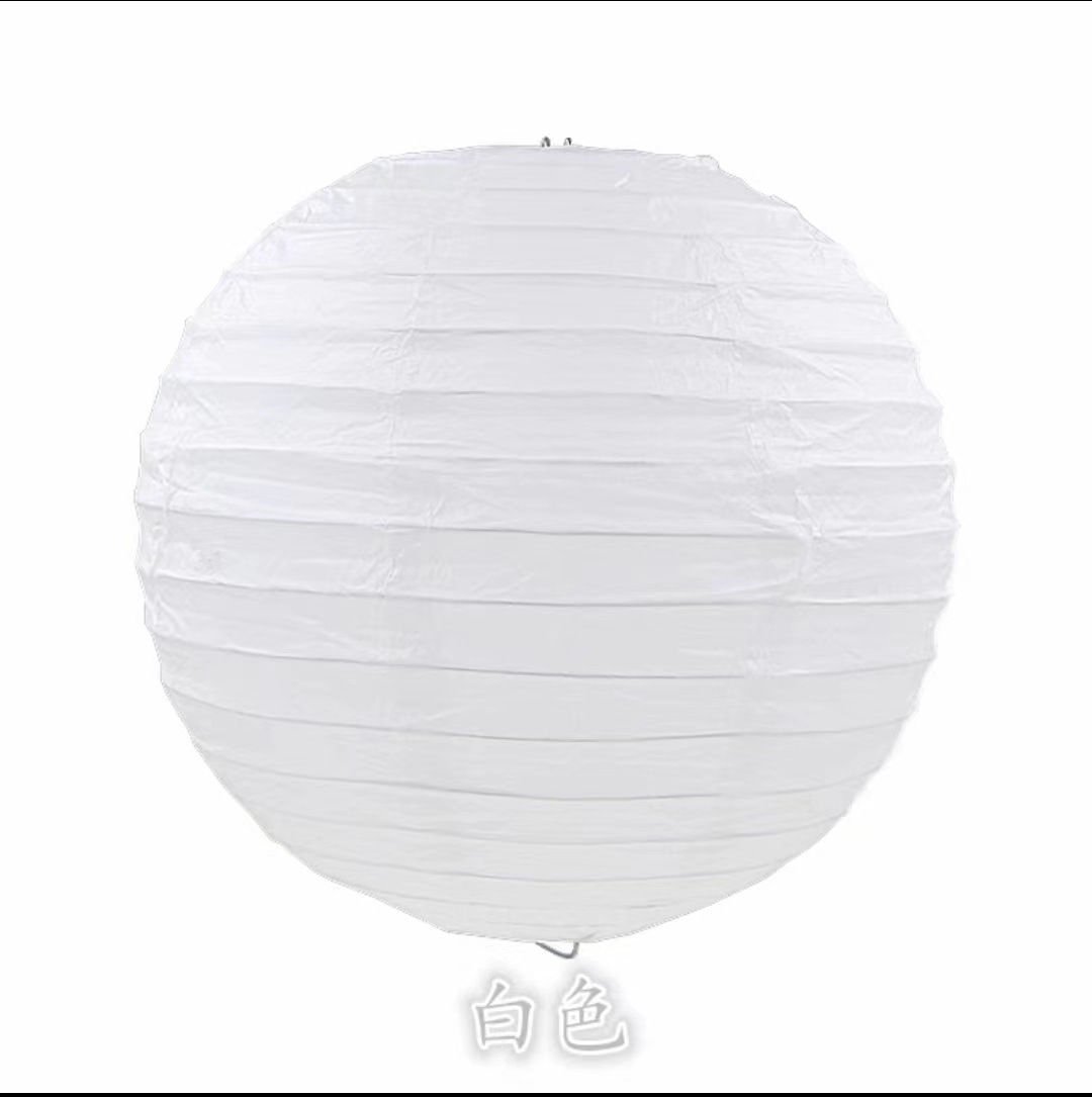 Lámparas de niños pintadas a mano DIY linternas esféricas de color sólido decoración de bodas Amazon Hot Sale image 13