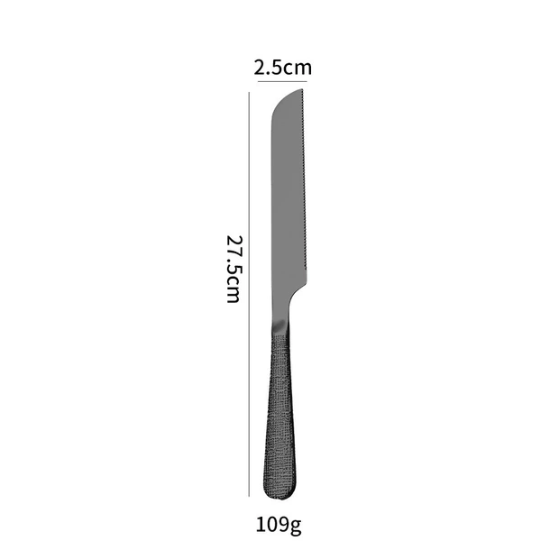 430 bread knife pattern black (small)