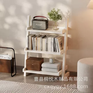 亚马逊定制实木阶梯置物架 桌面多层家用陈列架 阶梯式多层展示架