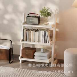 亚马逊定制实木阶梯置物架 桌面多层家用陈列架 阶梯式多层展示架