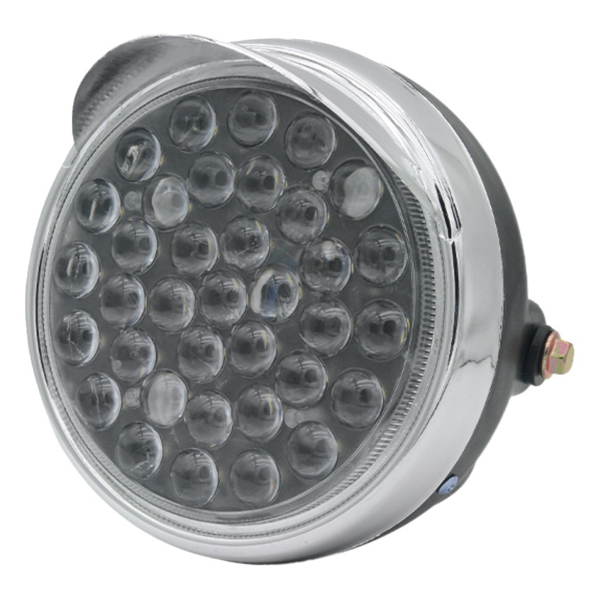 LED Universal triciclo eléctrico faro 12-80 Super brillante fuerte luz de la motocicleta faro coche eléctrico lámpara redonda lámpara cuadrada