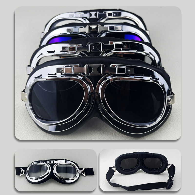 Motorcycle goggles wind shield kart off-road skiing windproof outdoor cycling sports Harley protective eyewear face mask accessories