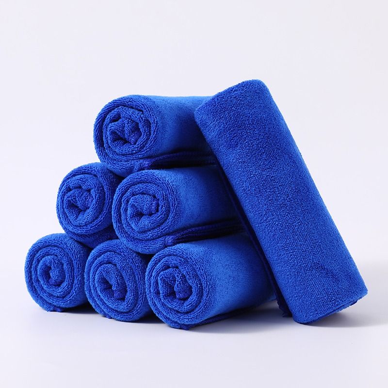 Housekeeping Cleaning Rag Towel for Cleaning, Absorbent, Lint-Free, Thickened, Car Wash, Glass Cleaning, Kitchen Car Wiping, Blue