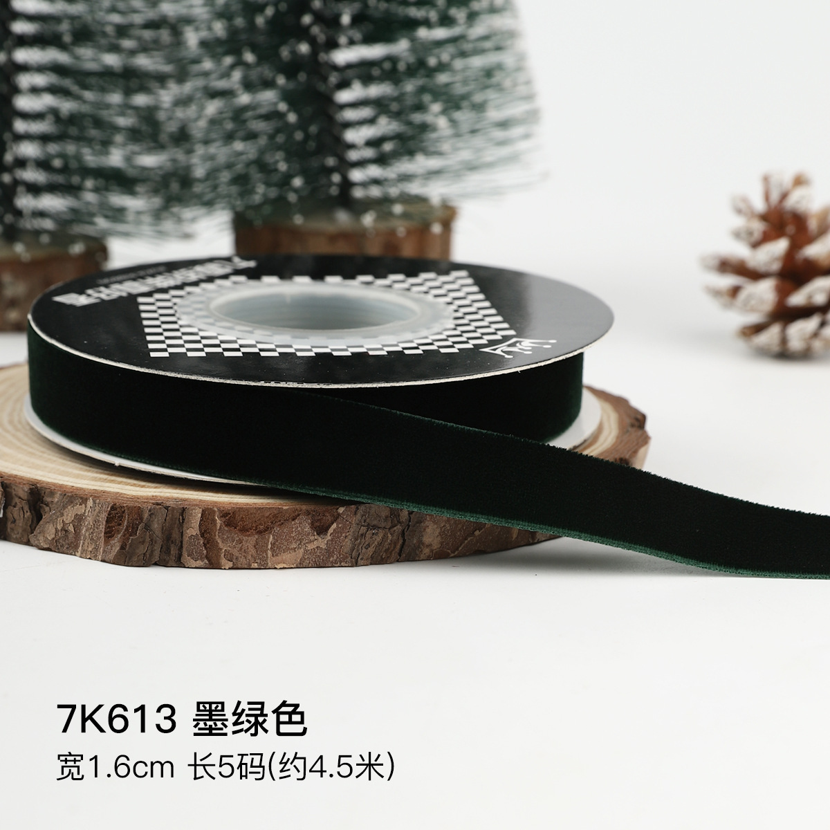 Año Nuevo vino al por mayor transfronterizo cinta de terciopelo cinta de regalo de Navidad arco DIY hecho a mano