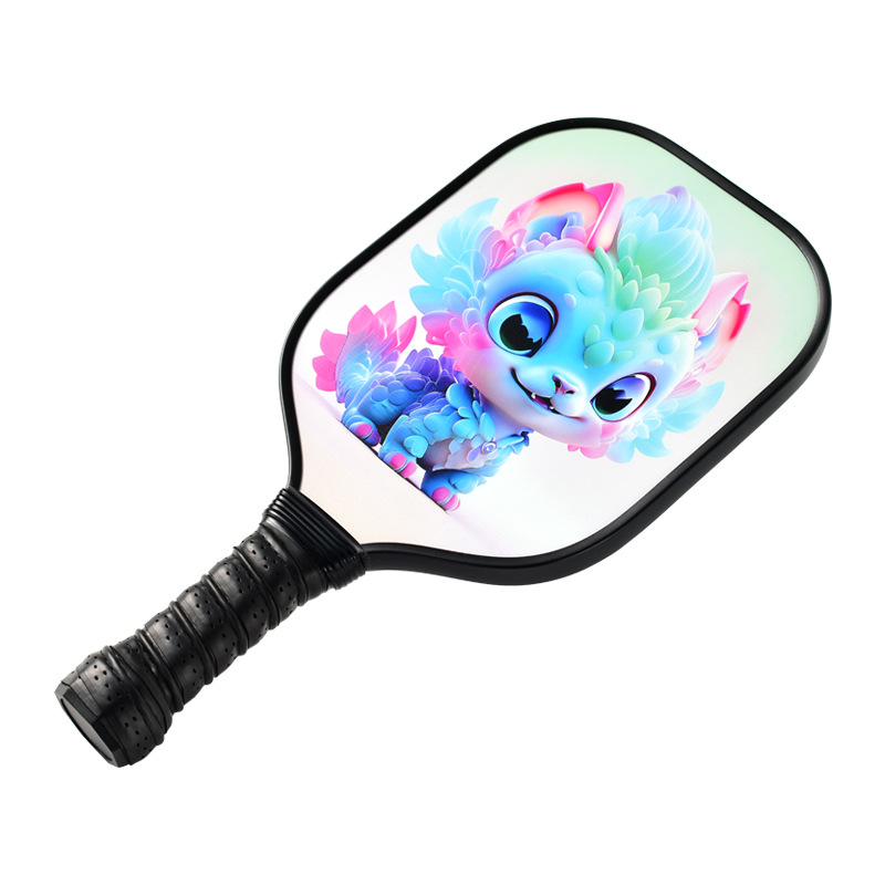 피클볼 픽 라켓 부모-자식 세트 유리 섬유 라켓 보드 벌집 코어 UV 인쇄 공장 직접 공급