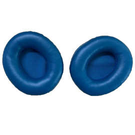 耳机套椭圆形 80X70MM保护套蓝色PU皮8*7CM 海绵套耳垫 耳罩