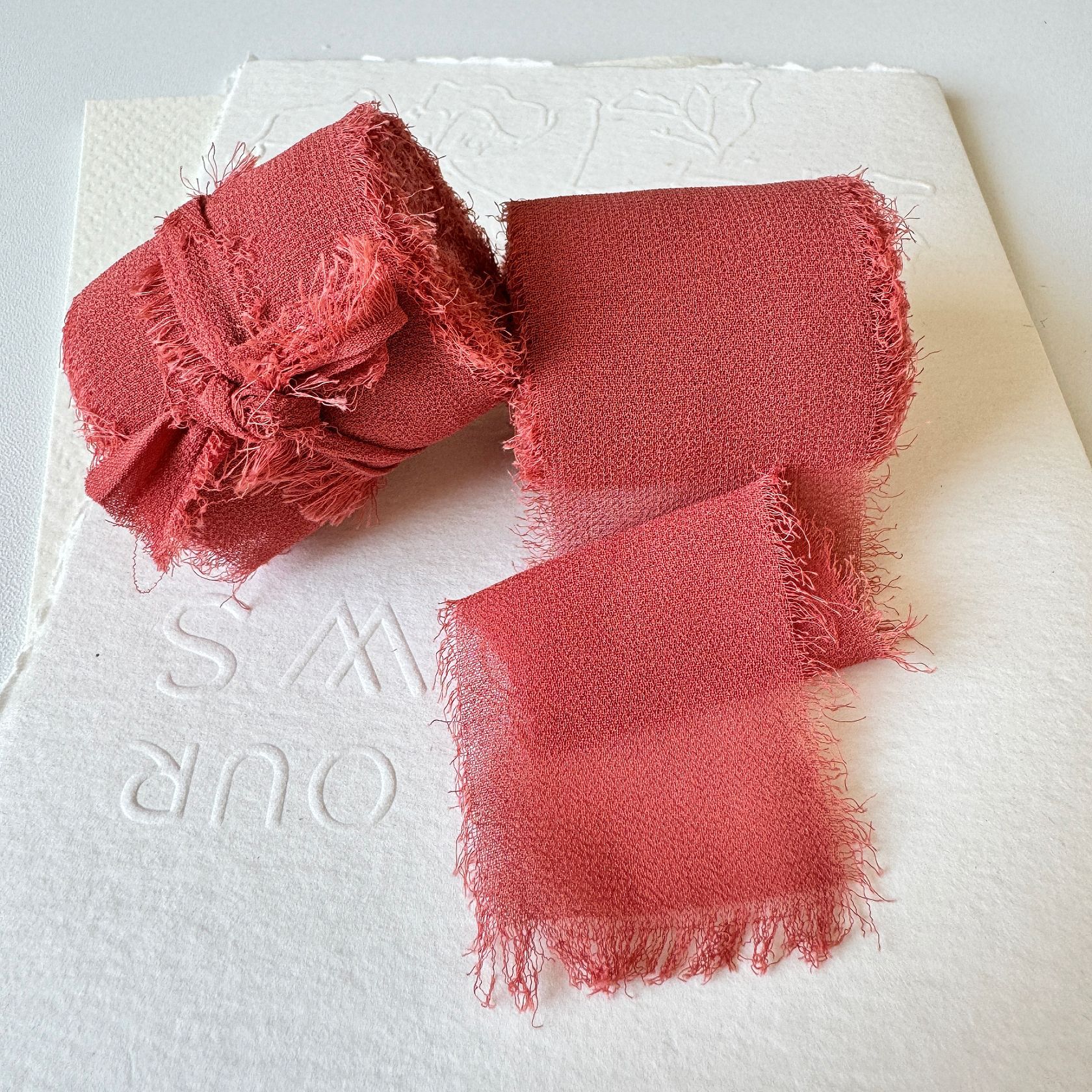 INS deshilachado gasa cinta ramo de la boda borla cinta arco decoración hilo de nieve tira de tela de seda