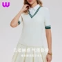 运动拼色翻领健身polo衫
