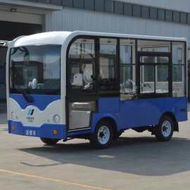 黑河市电动观光车利凯士得电动车11座全封闭带空调游览车图片