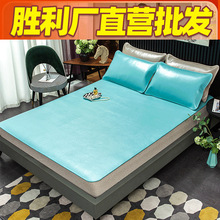 牛皮凉席头层水牛皮牛皮席软席硬席纯色牛皮席1.8米清水席