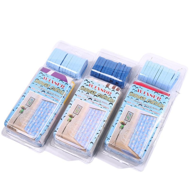 Cortina de ducha impermeable desechable de impresión de PE diaria, revestimiento interior, cortina de decoración de baño de baño, venta caliente, suministro de fábrica al por mayor