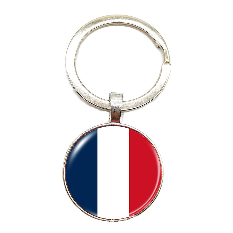 Copa del Mundo 2026 llaverera 48 banderas nacionales insignia colgante Estados Unidos, Canadá, México nuevos productos transfronterizos llaves de metal creativas