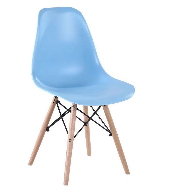 Silla escandinava moderna, creativa, informal, sencilla, popular, con respaldo, silla de comedor para el hogar, mesa de negociación y silla Eames