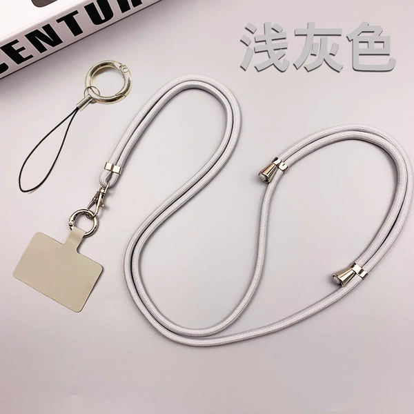 Long style [gray] telescopic/hanging neck/crossbody/finger