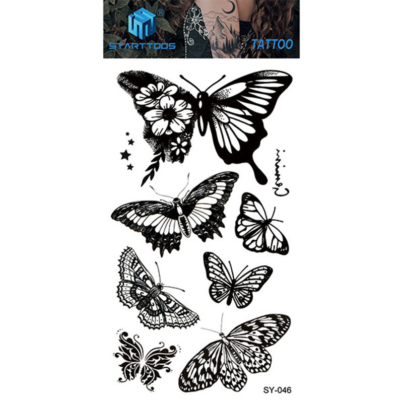 Spot mayorista transfronterizo dulce y simple viento tatuaje de dedo moda cool tatuaje desechable tendencia