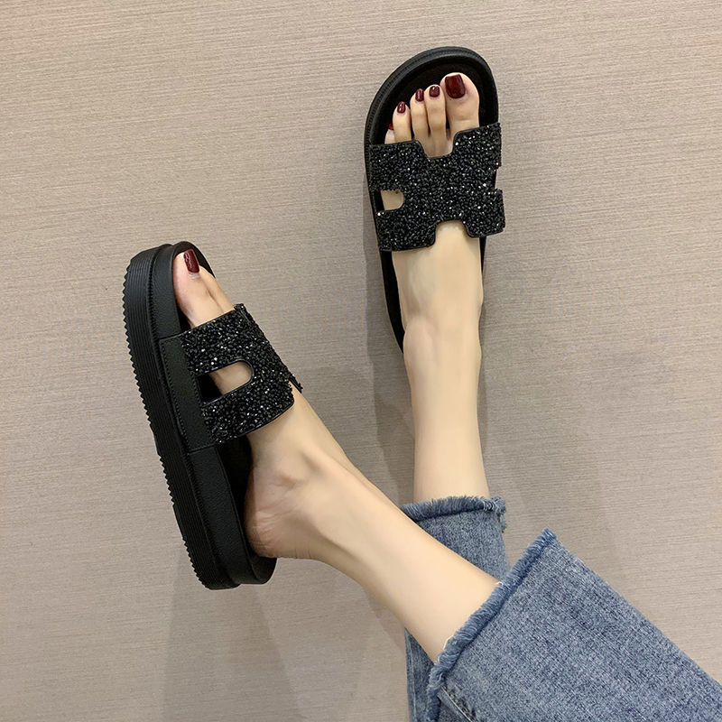 Thick-soled slippers women's summer 2020...