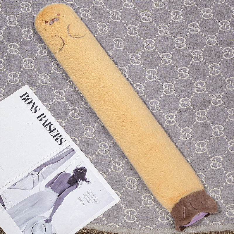 Bolsa de agua caliente de tira larga almohada de agua de vertido de agua para dormir calentando los pies, bolsa de agua caliente de cama alargada, regalo para novias mayores.