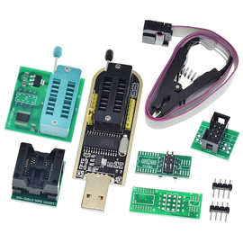 CH341B编程器全套 24 25系列 USB编程模块+SOIC8 SOP8测试夹