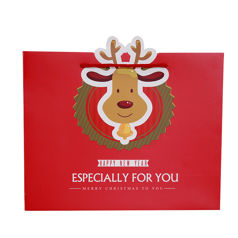 2022年2021年新款圣诞节礼品袋 纸袋平安果手提袋苹果盒手提