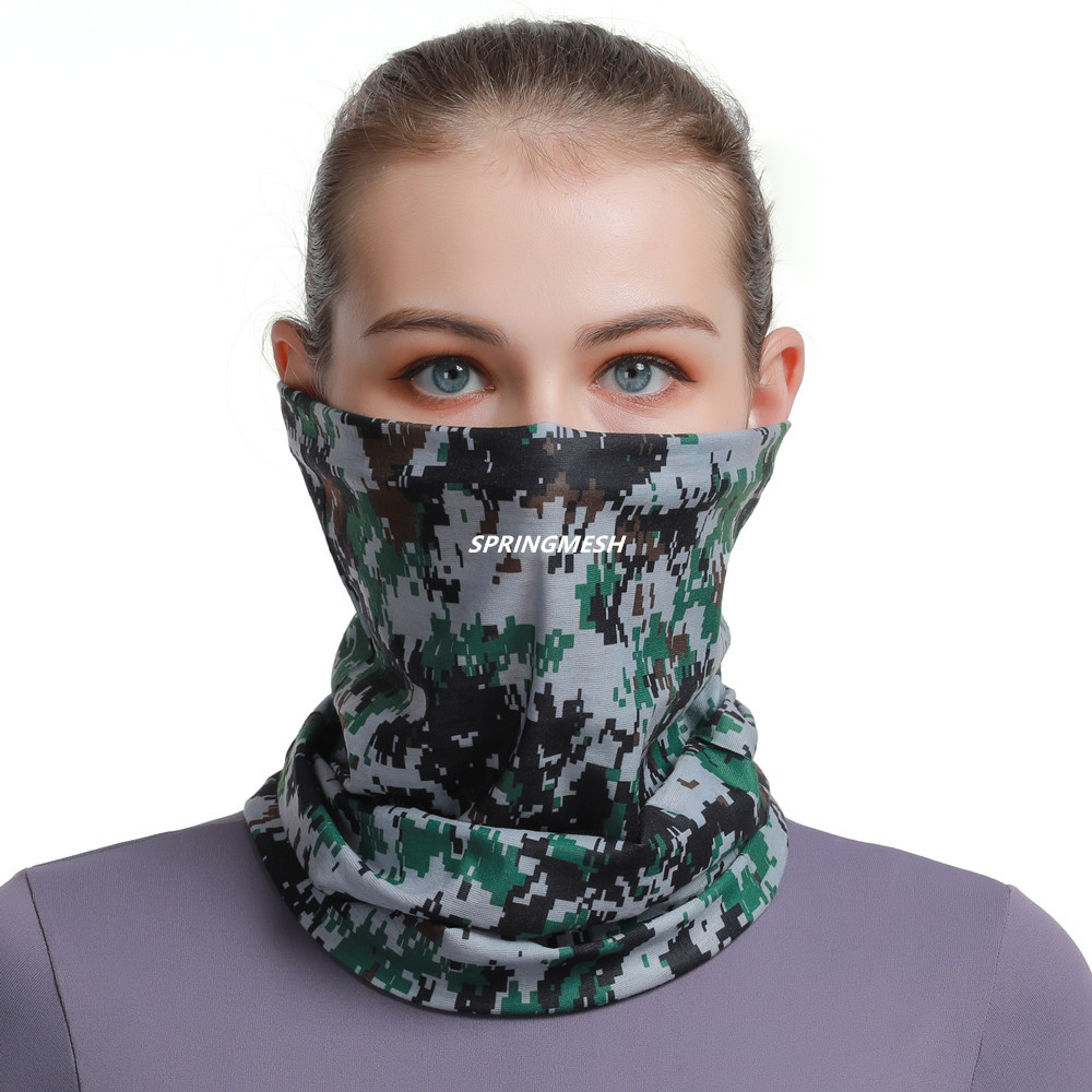Summer sun protection magic headscarf, camouflage neck gaiter, outdoor cycling mask, quick-dry cooling fishing face towel