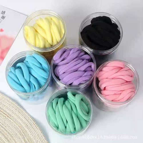 Korean style children's hair band does not hurt little girl's hair color hair tie rubber band hair rope head rubber band baby headband