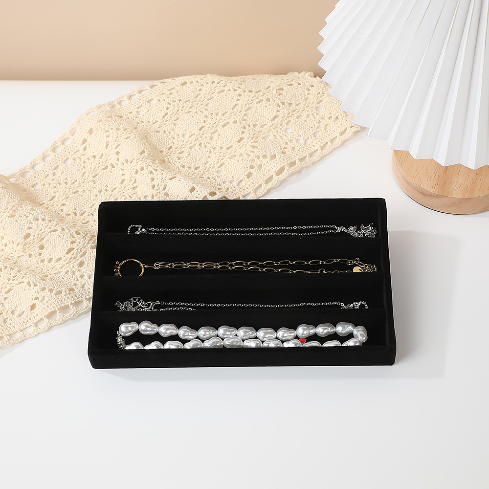 Contador cajón cascada bandeja de joyería almacenamiento para ver paleta pendientes pendientes anillos collares joyería caja de almacenamiento al por mayor