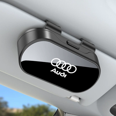 Car-Mounted Glasses Case, Sun Car Glasses Clip/Bill Clip - eye-box-020-audi