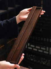 BB4C批發黑檀實木功夫茶杯瀝水茶具茶道配件花梨晾杯架收納杯