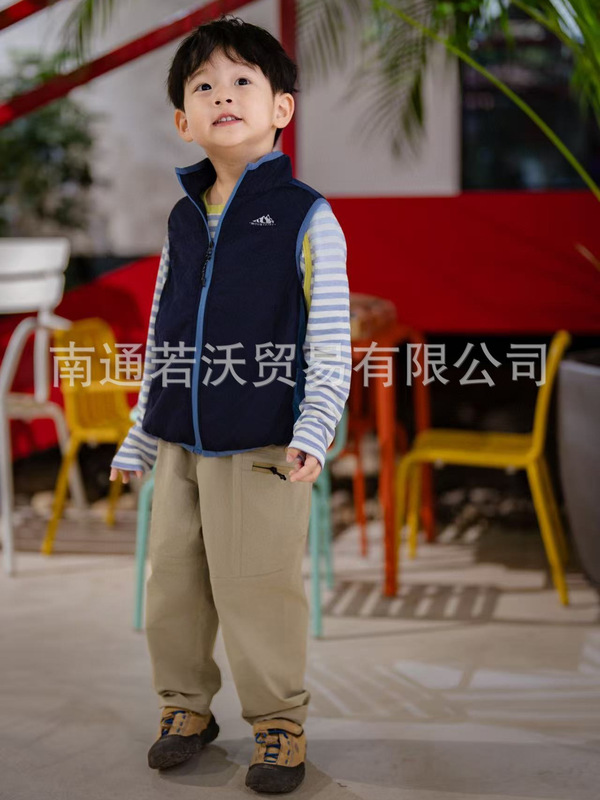 【现货】25秋上新  儿童三色秋季户外徒步防水机能拼色马甲|undefined