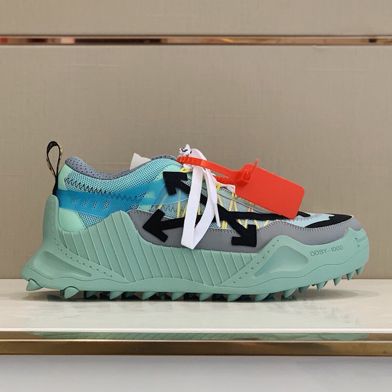 Off Ow White Dad Shoes Odsy 1000 Thick Sole Heightening Women's Shoes Color Matching Arrow Casual Sports Men's Shoes