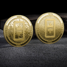 外贸虚拟币纪念章 外国新款THETA币金属浮雕纪念币 跨境供商