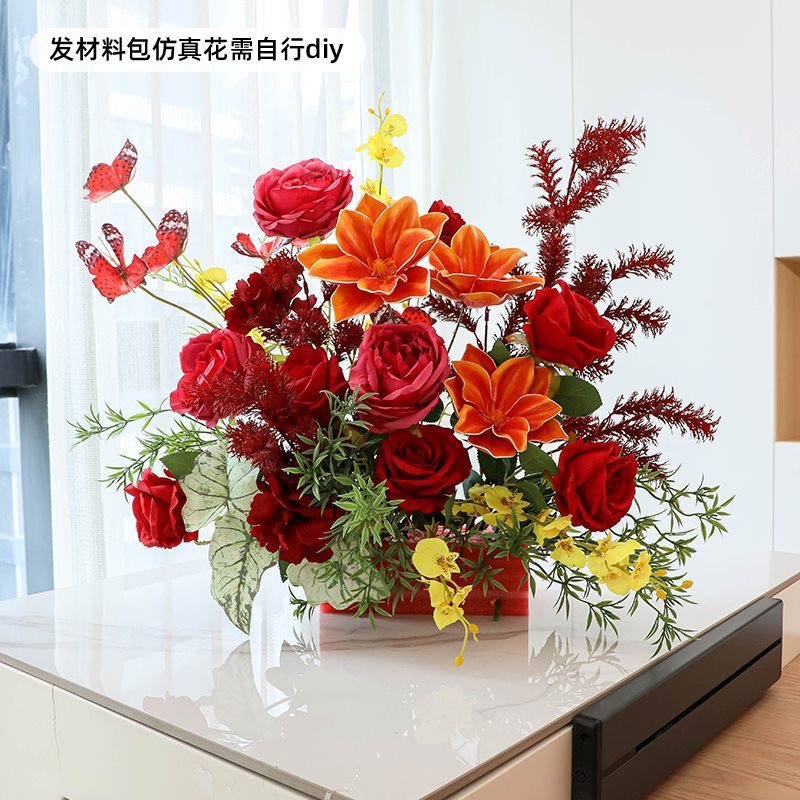 婚房布置2025新款婚礼单狮子头拍照传统订婚晨袍装饰道具醒狮摆件|undefined
